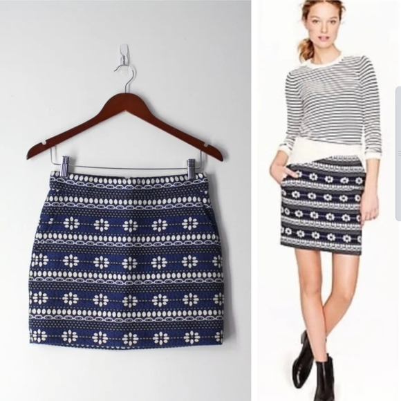 J.Crew Rhinestone Pocket Mini Skirt Size 6